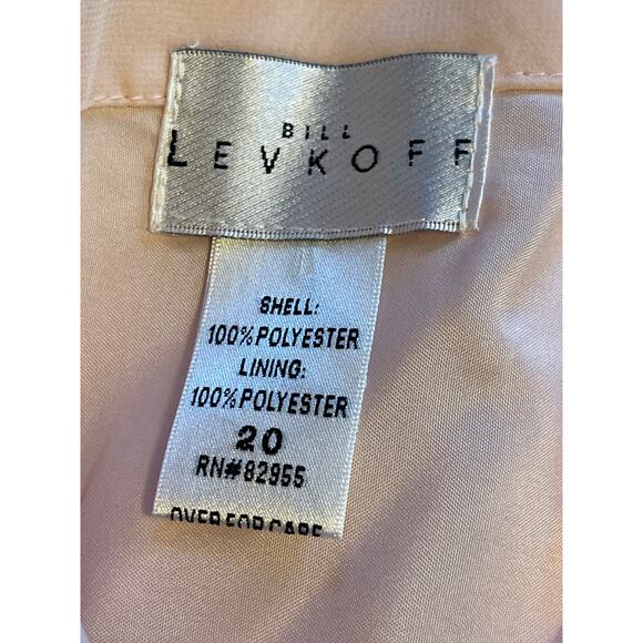 Bill Levkoff 1173 Formal Sleeveless Dress Gown Chiffon Pink Plus Size 20 - Picture 8 of 8